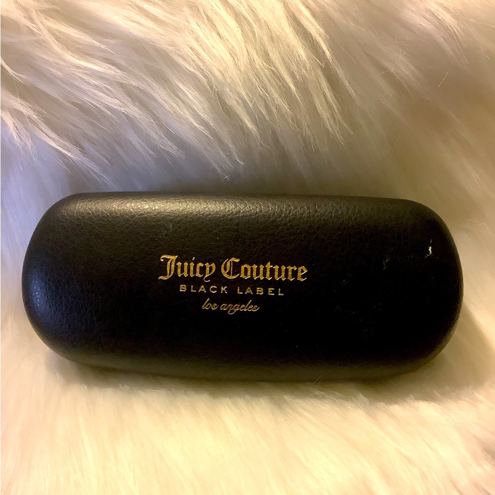 JUICY COUTURE Black Label Black Los Angeles Eyeglass Case
